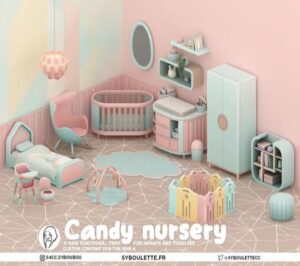 Candy Sims 4 Nursery CC by Syboulette