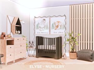 Elyse Sims 4 Nursery CC by Mini Simmer