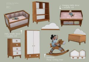 Jenny Sims 4 Nursery Furniture CC by Severinka