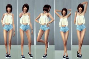 Model Sims 4 CAS Poses for Women by ConceptDesign97