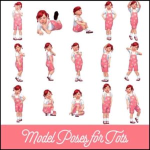 Sims 4 CAS Poses for Toddlers by Atashi77