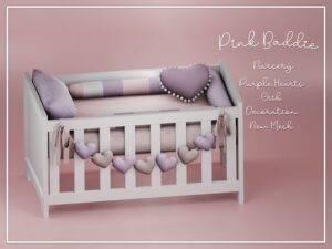 Sims 4 Crib CC by Pink Baddie