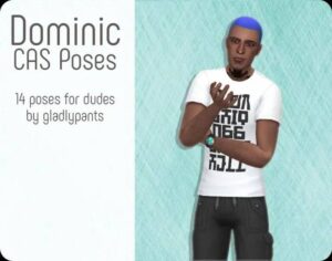 Sims 4 Male CAS Poses by Gladlypants