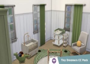 Tiny Dreamers Sims 4 Nursery CC Pack by My Cup of CC 